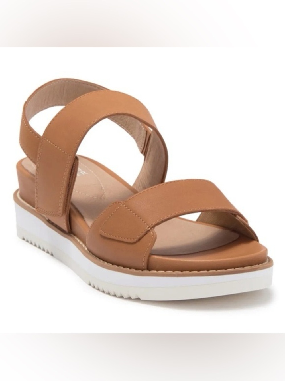 Eileen Fisher Kale Sport Flatform Sandal - Tan leather - Size 8.5